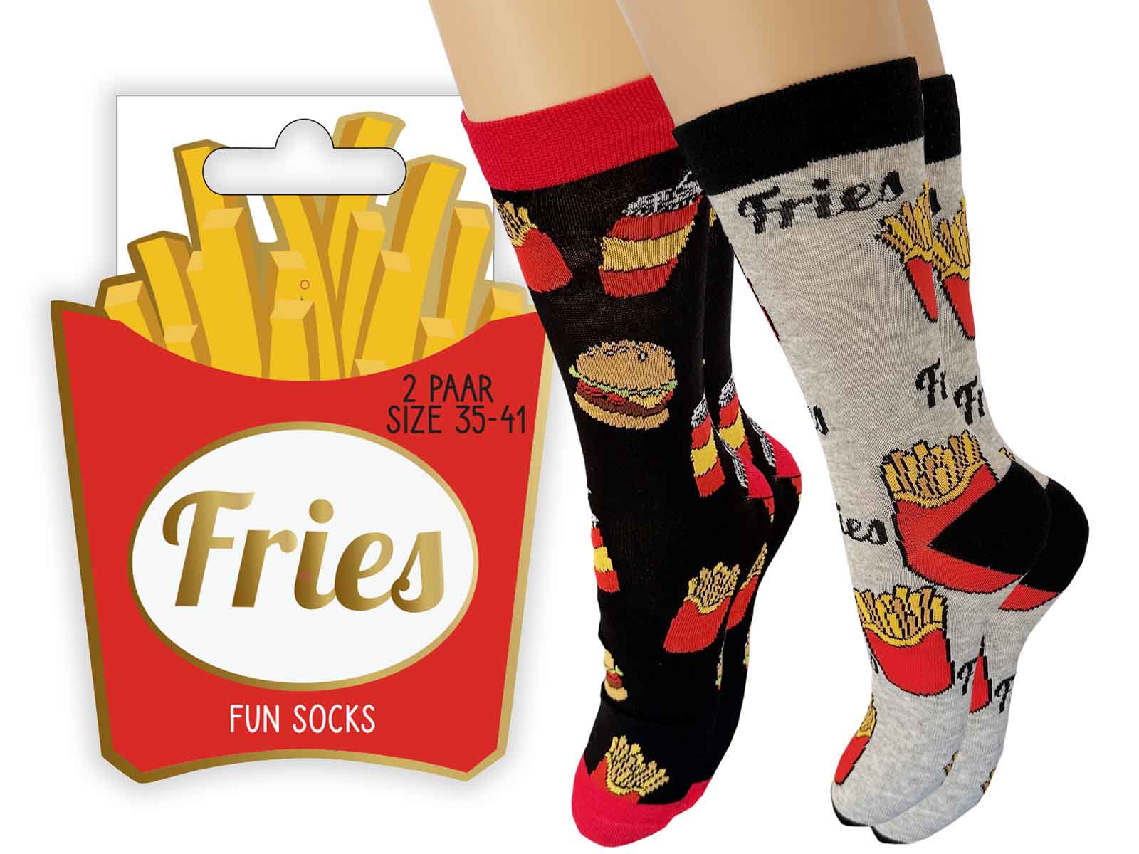 "FUN Socke "Fries-Pommes" 2er" 