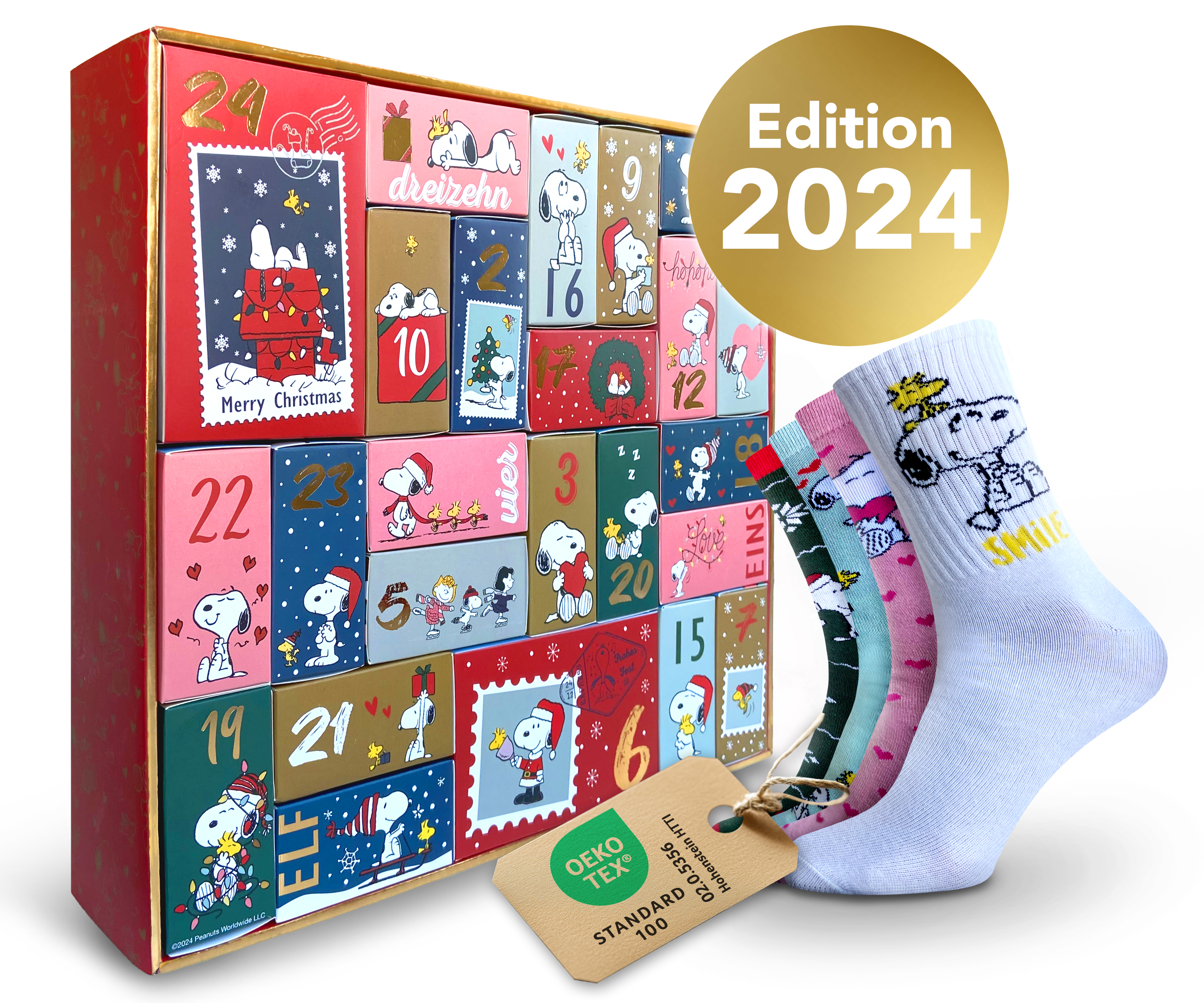 Peanuts Socken Adventskalender Premium