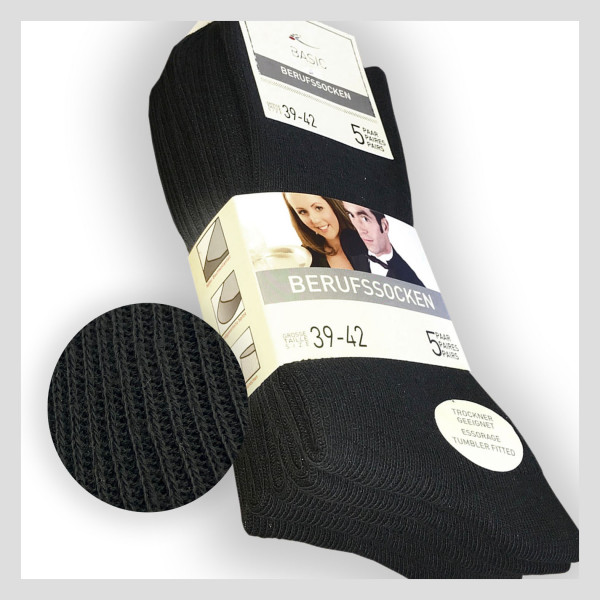 Sockswear Berufssocken Schwarz 5er Pack