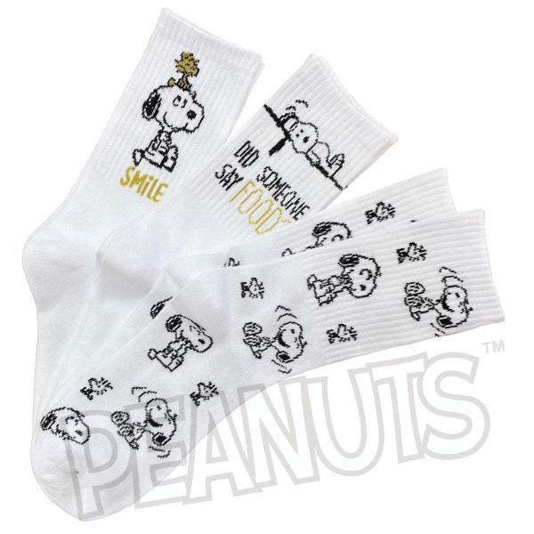 Damen Peanuts Crew Socken 3er