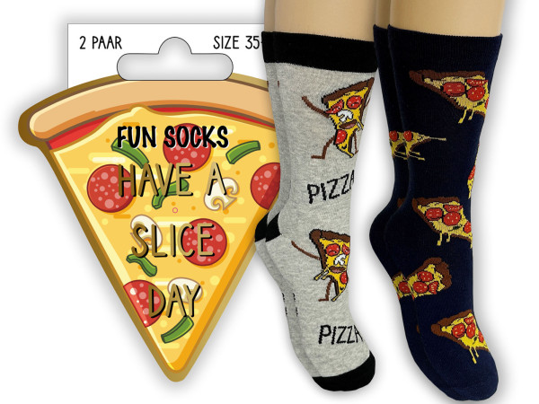 FUN Socke "Pizza" 2er